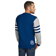 Indianapolis Colts Tommy Hilfiger Acrylic Crewneck Pullover Sweater - Royal/Heather Gray for sale