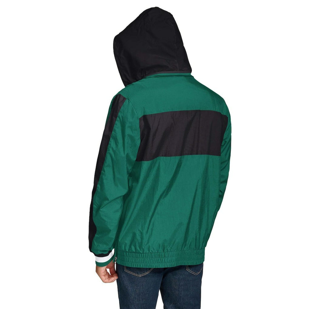 New York Jets Tommy Hilfiger Gael Lightweight Half-Zip Hoodie Jacket - Green outlet
