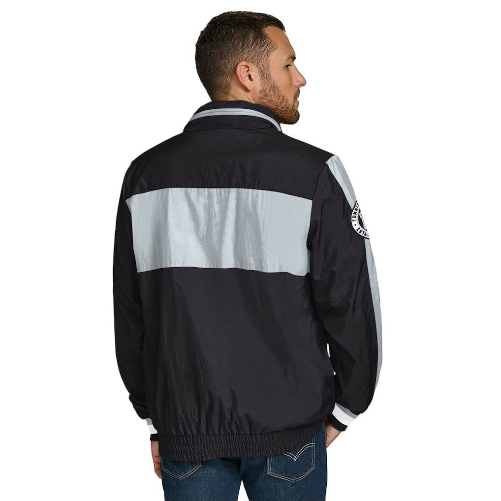 Las Vegas Raiders Tommy Hilfiger Gael Lightweight Half-Zip Hoodie Jacket - Black cheap