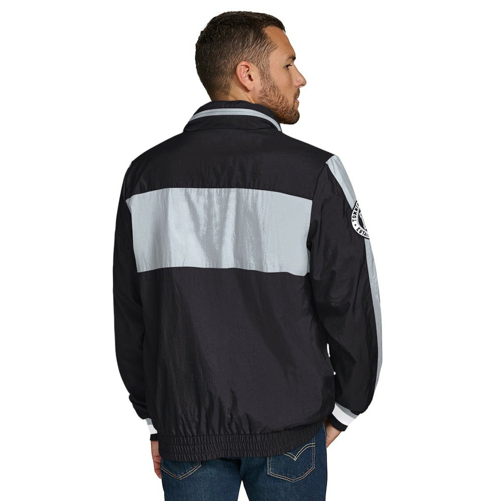 Las Vegas Raiders Tommy Hilfiger Gael Lightweight Half-Zip Hoodie Jacket - Black cheap