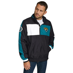 Jacksonville Jaguars Tommy Hilfiger Gael Lightweight Half-Zip Pullover Hoodie Jacket - Black sale