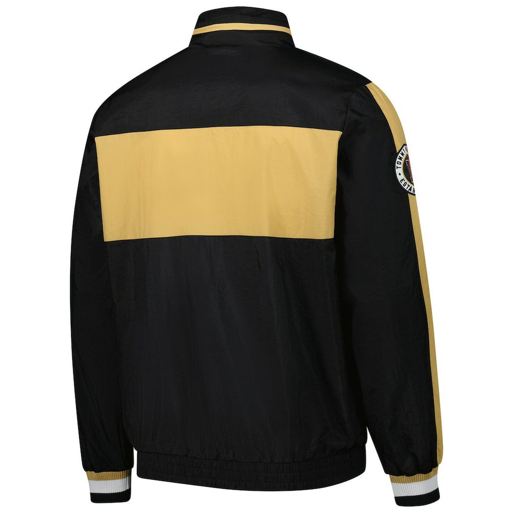 New Orleans Saints Tommy Hilfiger Gael Lightweight Half-Zip Hoodie Jacket - Black online