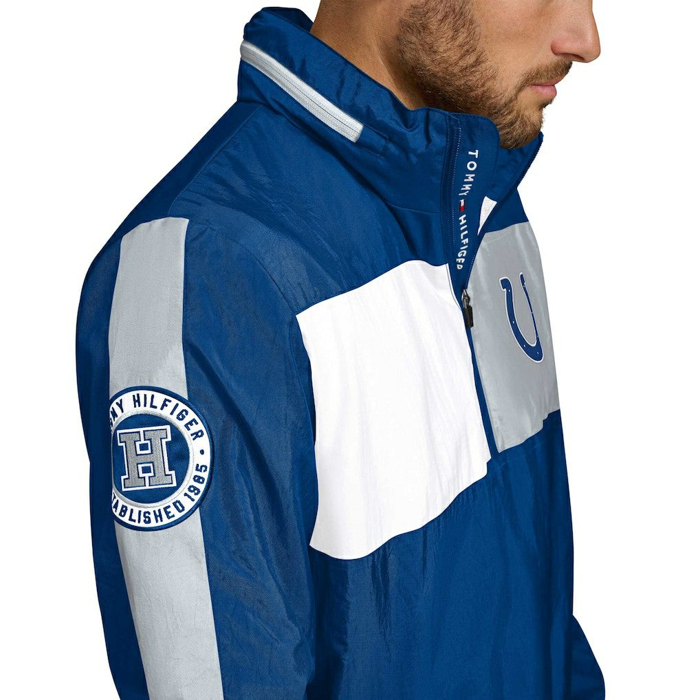 Indianapolis Colts Tommy Hilfiger Gael Lightweight Half-Zip Pullover Hoodie Jacket - Royal online