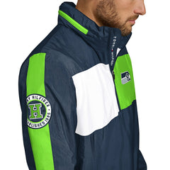Seattle Seahawks Tommy Hilfiger Gael Lightweight Half-Zip Pullover Hoodie Jacket - College Navy on sale