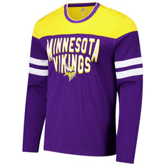 Minnesota Vikings G-III Sports by Carl Banks Adaptive Hail Mary Long Sleeve T-Shirt - Purple/Gold cheap