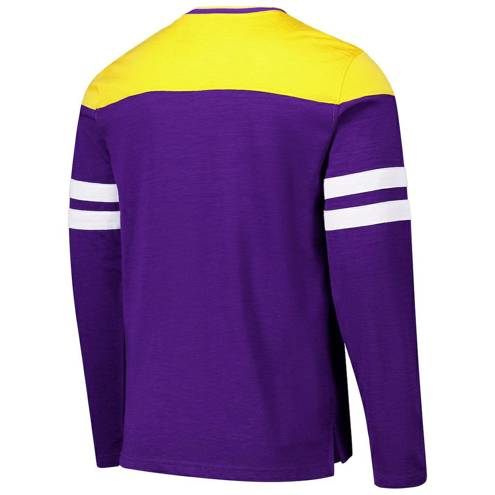 Minnesota Vikings G-III Sports by Carl Banks Adaptive Hail Mary Long Sleeve T-Shirt - Purple/Gold cheap