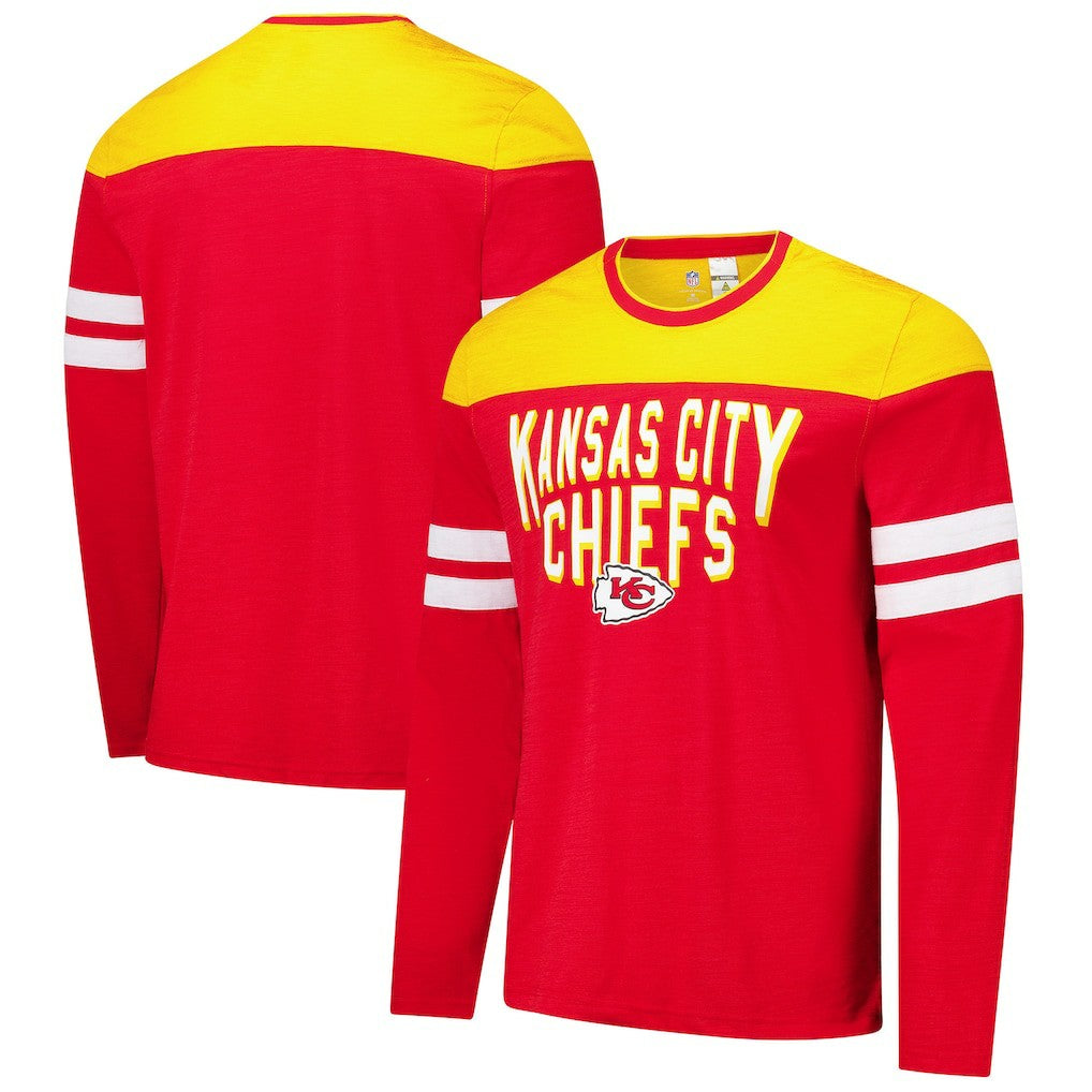 Kansas City Chiefs G-III Sports by Carl Banks Adaptive Hail Mary Long Sleeve T-Shirt - Red/Gold online