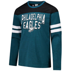 Philadelphia Eagles G-III Sports by Carl Banks Adaptive Hail Mary Long Sleeve T-Shirt - Midnight Green/Black online