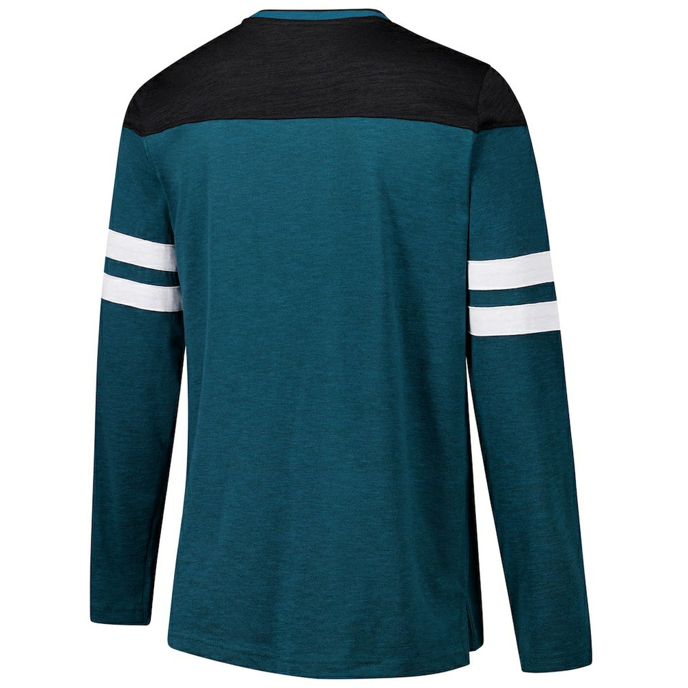 Philadelphia Eagles G-III Sports by Carl Banks Adaptive Hail Mary Long Sleeve T-Shirt - Midnight Green/Black online