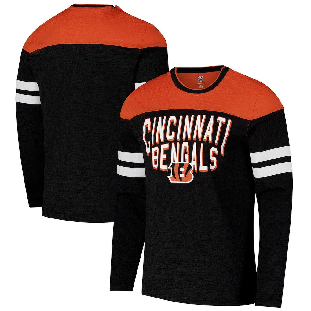 Cincinnati Bengals G-III Sports by Carl Banks Adaptive Hail Mary Long Sleeve T-Shirt - Black/Orange online