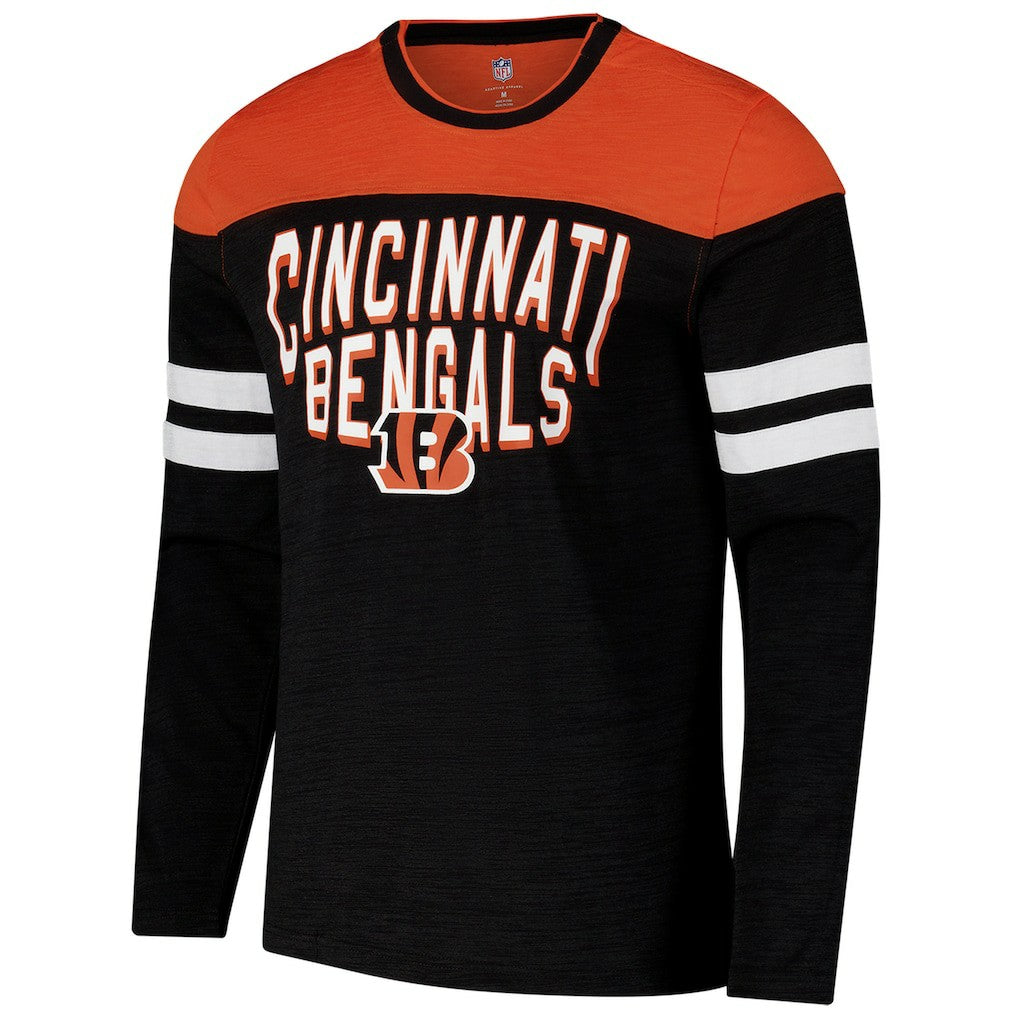 Cincinnati Bengals G-III Sports by Carl Banks Adaptive Hail Mary Long Sleeve T-Shirt - Black/Orange online