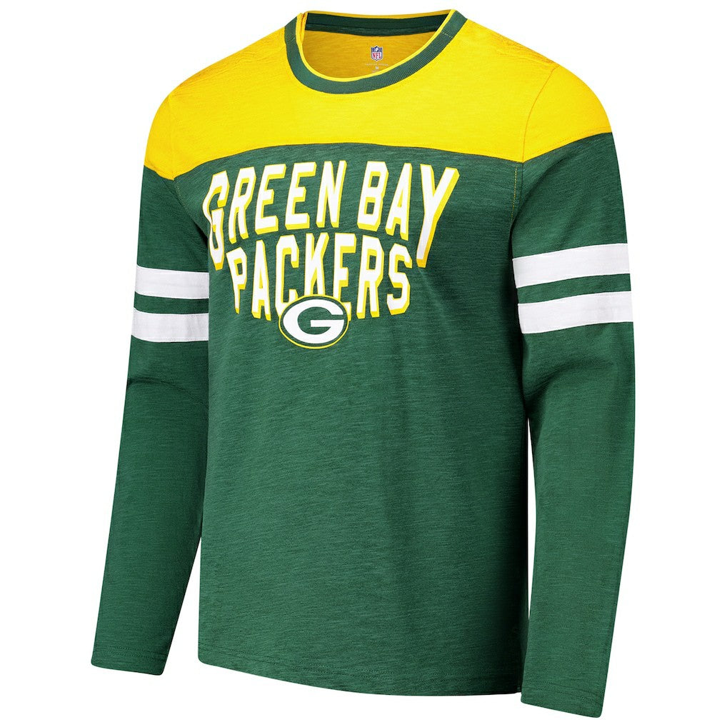 Green Bay Packers G-III Sports by Carl Banks Adaptive Hail Mary Long Sleeve T-Shirt - Green/Gold on sale