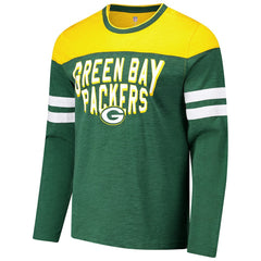 Green Bay Packers G-III Sports by Carl Banks Adaptive Hail Mary Long Sleeve T-Shirt - Green/Gold on sale
