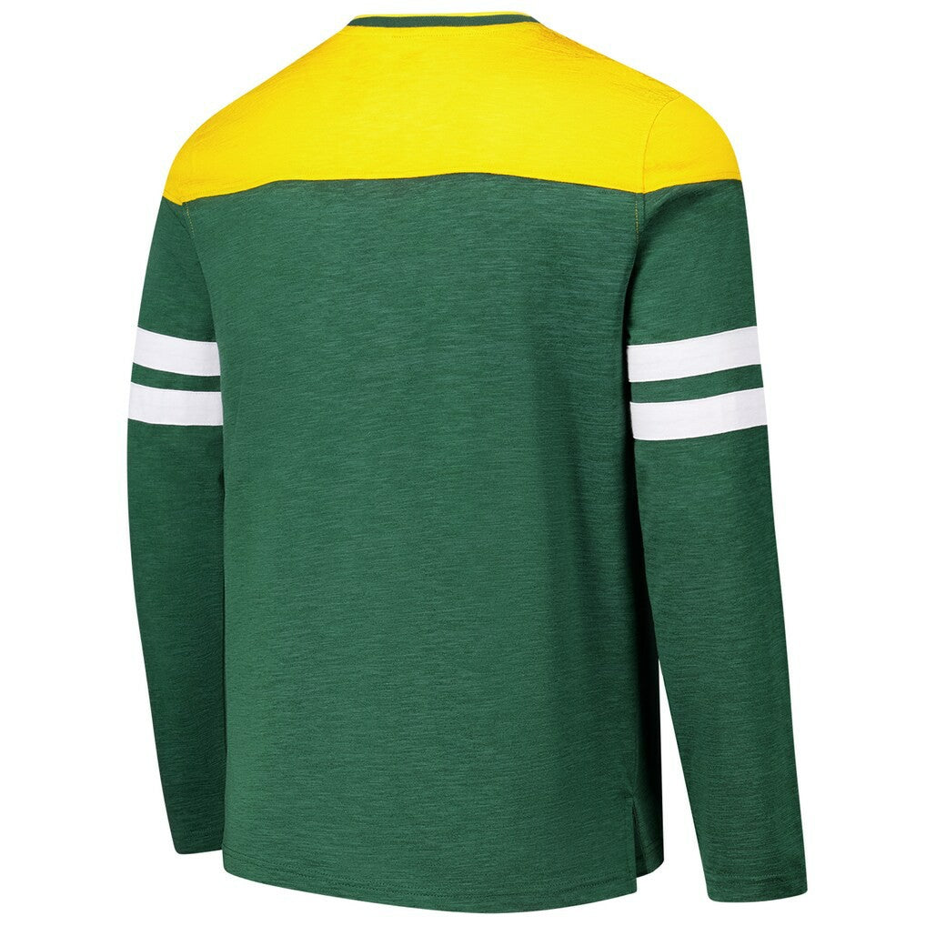 Green Bay Packers G-III Sports by Carl Banks Adaptive Hail Mary Long Sleeve T-Shirt - Green/Gold on sale