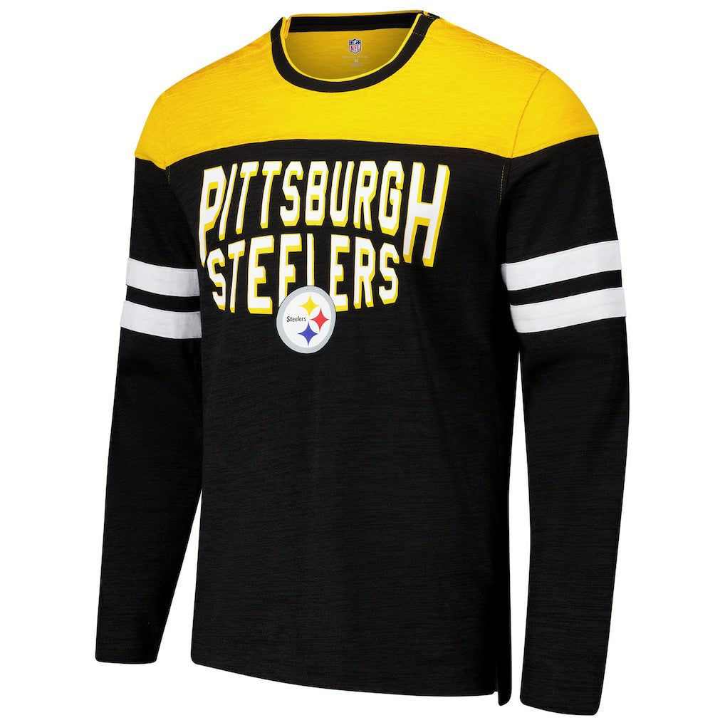 Pittsburgh Steelers G-III Sports by Carl Banks Adaptive Hail Mary Long Sleeve T-Shirt - Black/Gold for sale