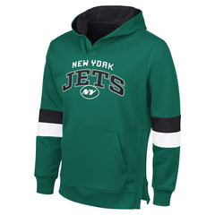 New York Jets G-III Sports by Carl BanksMen's Adaptive Faceoff Pullover Hoodie - Green/Gray on sale
