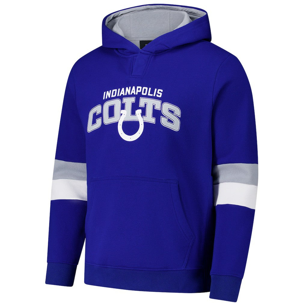 Indianapolis Colts G-III Sports by Carl Banks Adaptive Faceoff Pullover Hoodie - Royal/Silver for sale