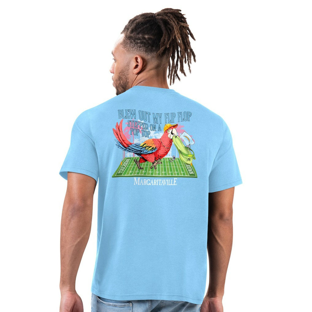 Los Angeles Chargers Margaritaville Flip Flop T-Shirt - Light Blue cheap