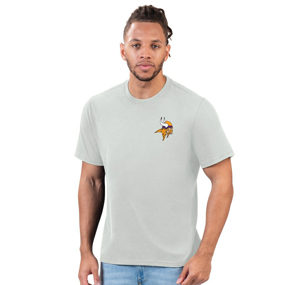 Minnesota Vikings Margaritaville Flip Flop T-Shirt - Gray cheap