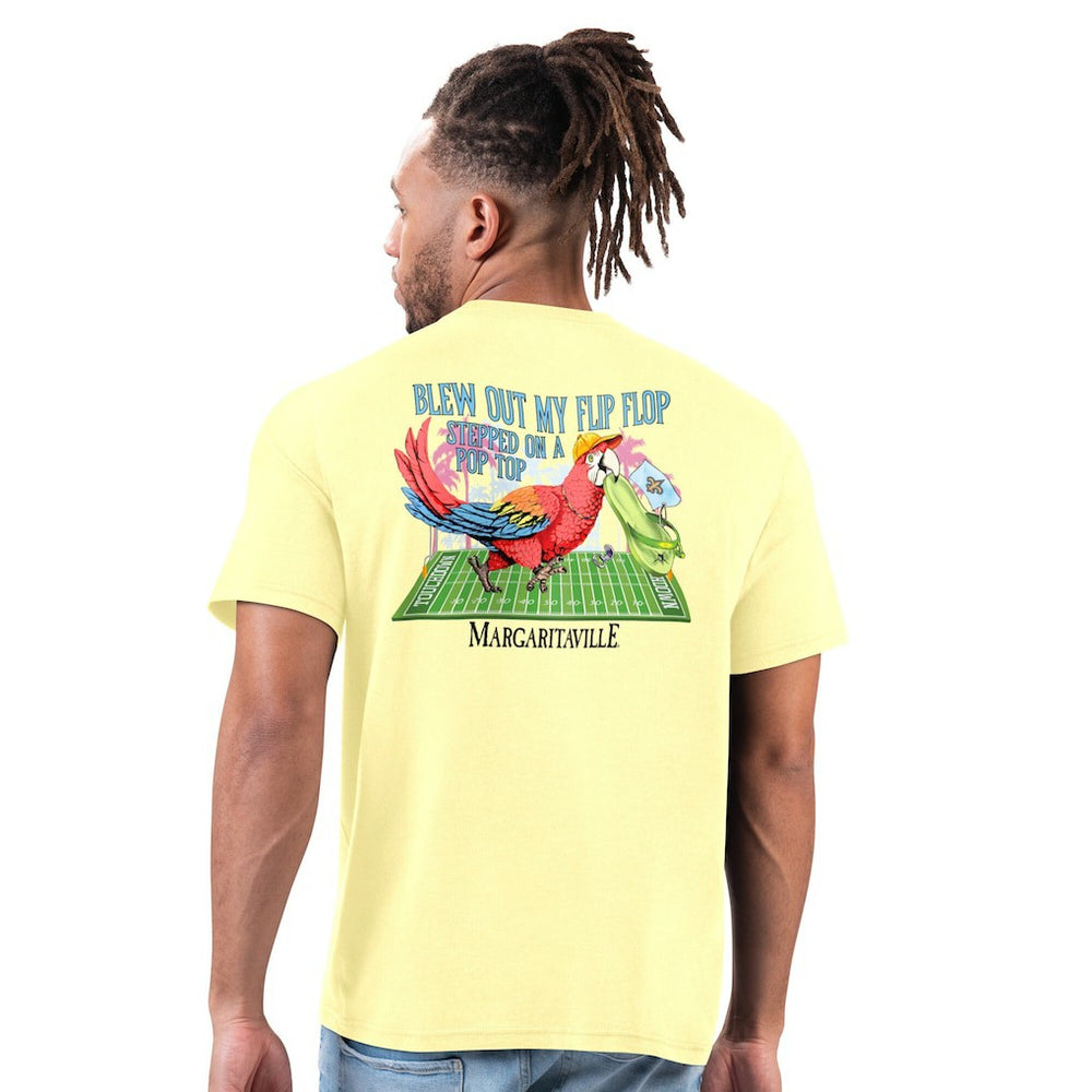 New Orleans Saints Margaritaville Flip Flop T-Shirt - Gold for sale