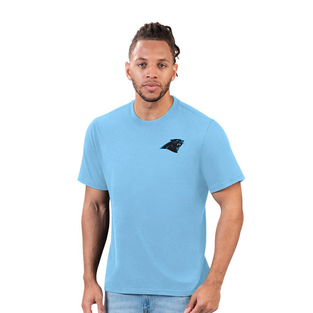 Carolina Panthers Margaritaville Time Flies T-Shirt - Light Blue for sale