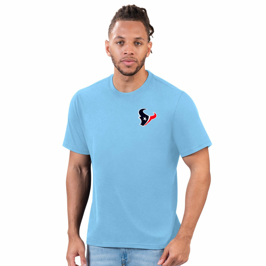 Houston Texans Margaritaville Time Flies T-Shirt - Light Blue sale