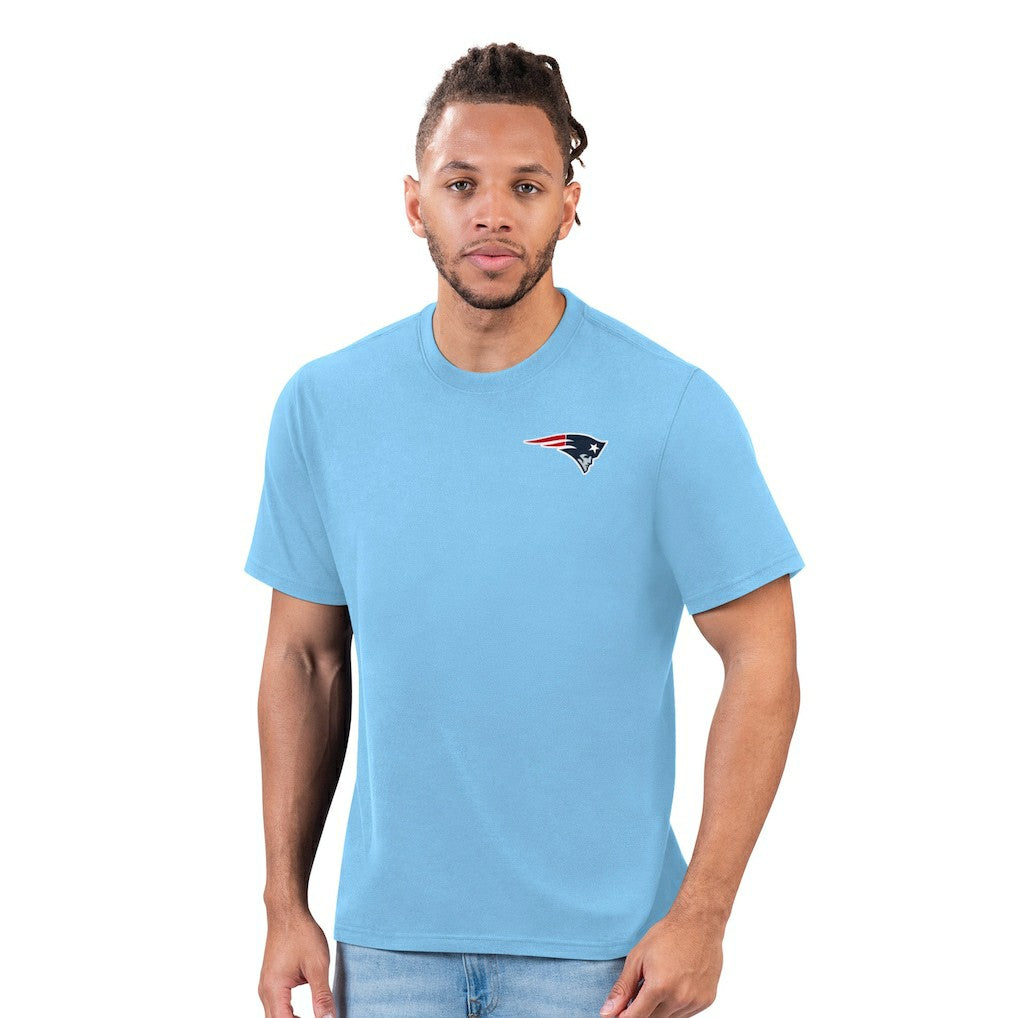 New England Patriots Margaritaville Time Flies T-Shirt - Light Blue sale