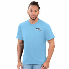 Seattle Seahawks Margaritaville Time Flies T-Shirt - Light Blue for sale
