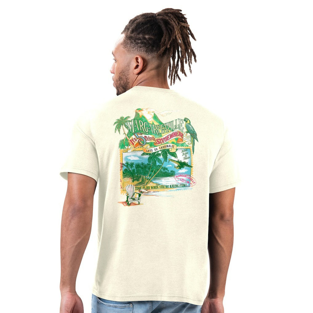 Arizona Cardinals Margaritaville Time Flies T-Shirt - Cream online