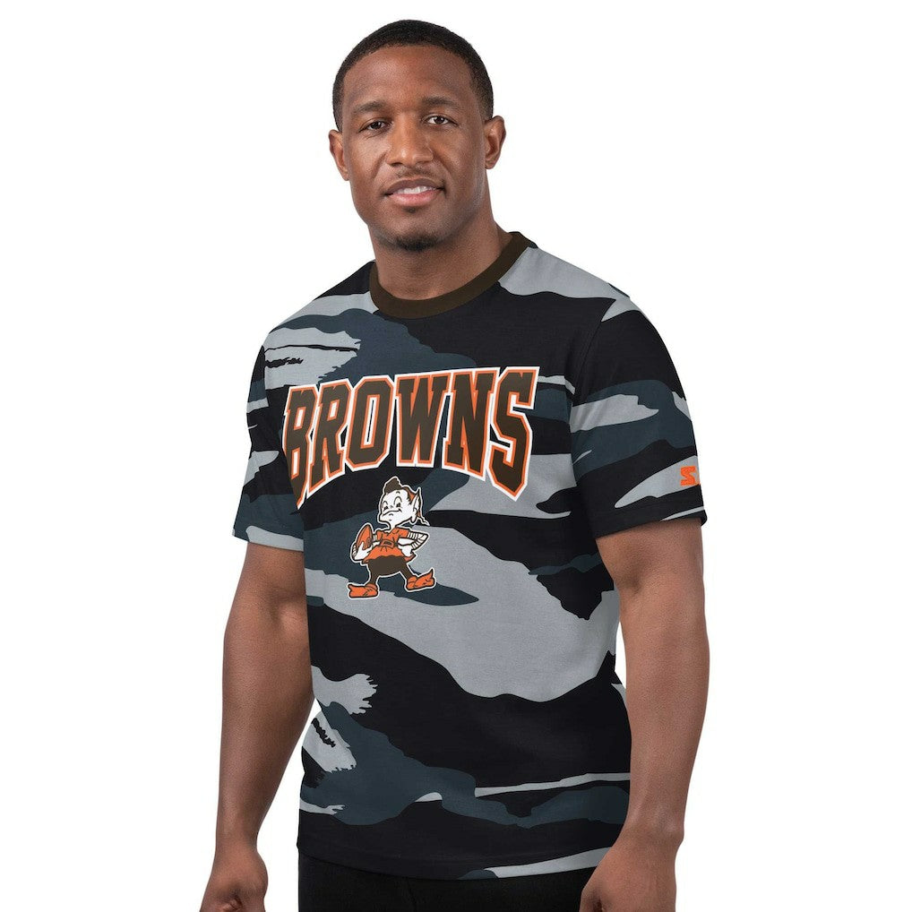 Cleveland Browns Starter Thursday Night Gridiron Classics Vintage Logo T-Shirt - Camo/Gray sale