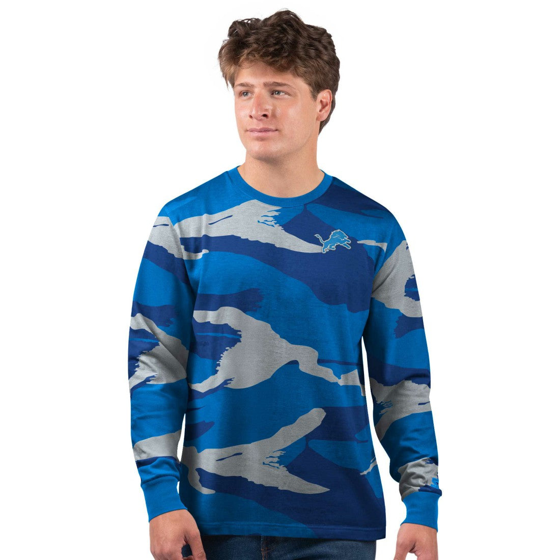 Detroit Lions Starter Thursday Night Gridiron Long Sleeve T-Shirt- Gray discount