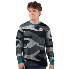 Miami Dolphins Starter Thursday Night Gridiron Vintage Logo Long Sleeve T-Shirt - Gray/Charcoal sale