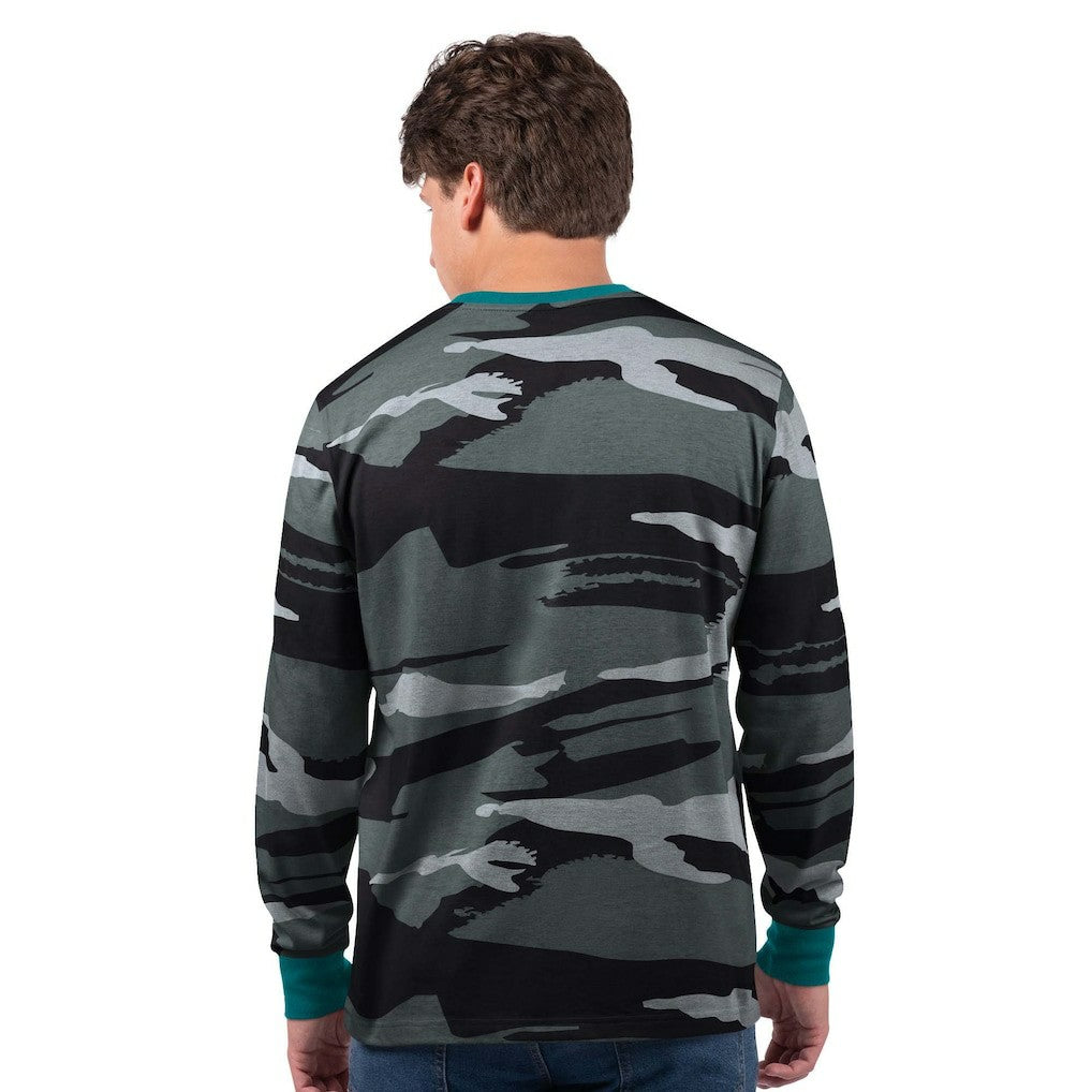 Miami Dolphins Starter Thursday Night Gridiron Vintage Logo Long Sleeve T-Shirt - Gray/Charcoal sale