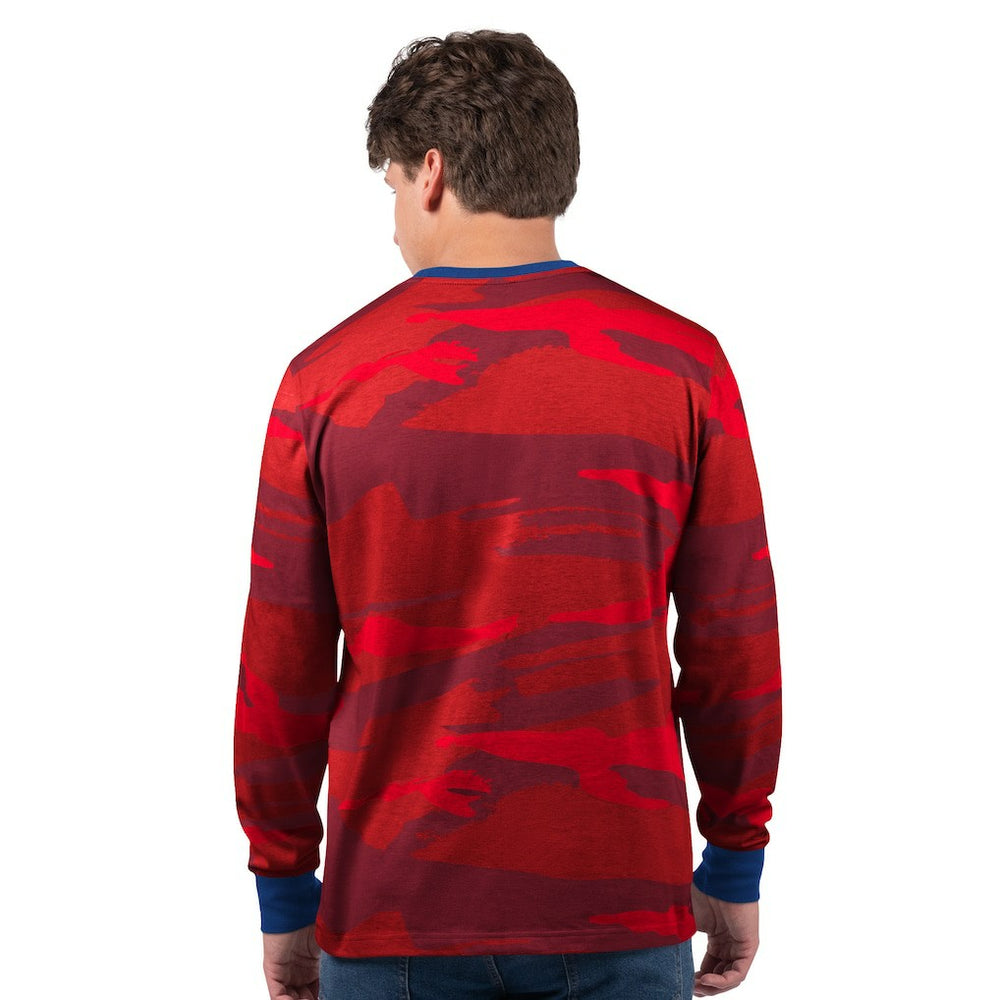 New England Patriots Starter Thursday Night Gridiron Vintage Logo Long Sleeve T-Shirt - Red for sale