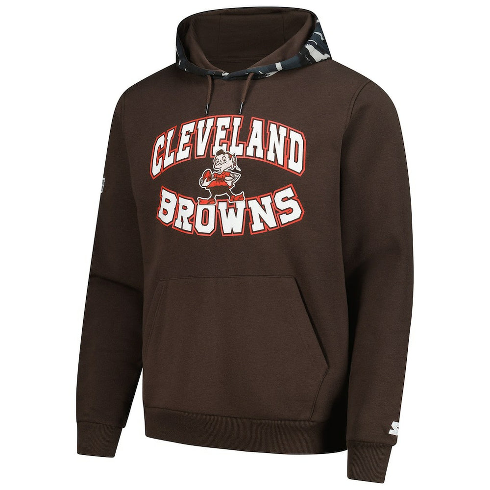 Cleveland Browns Starter Thursday Night Gridiron Vintage Logo Pullover Hoodie - Brown outlet