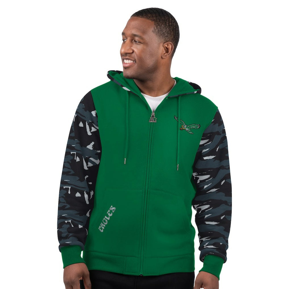 Philadelphia Eagles Starter Thursday Night Gridiron Vintage Logo Full-Zip Hoodie - Kelly Green on sale