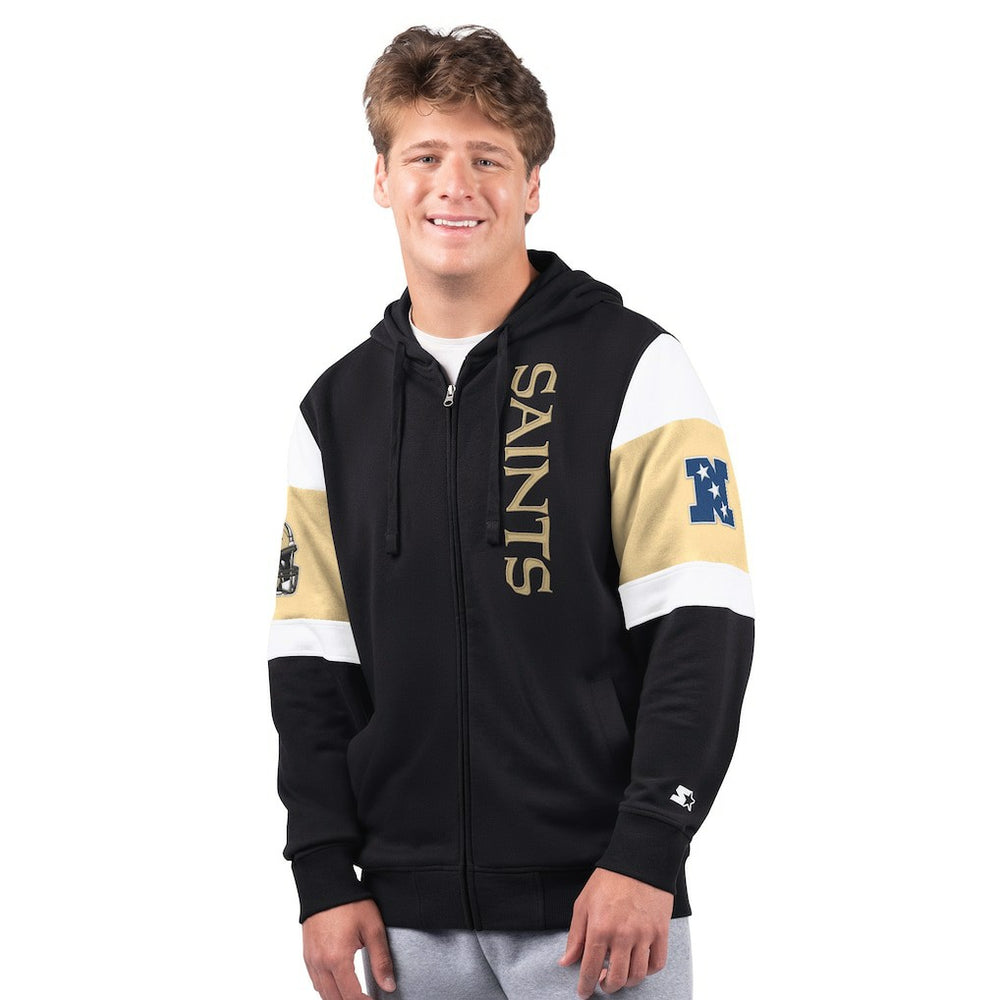 New Orleans Saints Starter Extreme Full-Zip Hoodie - Black sale