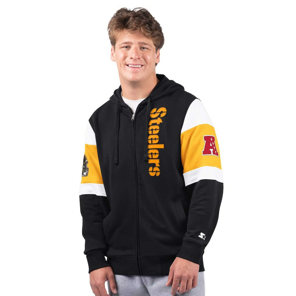 Pittsburgh Steelers Starter Extreme Full-Zip Hoodie - Black for sale