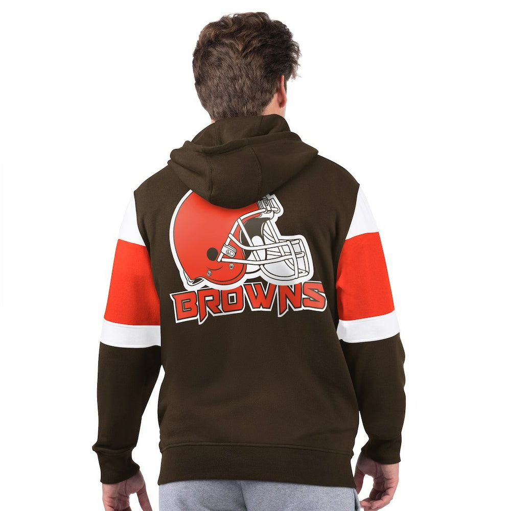 Cleveland Browns Starter Extreme Full-Zip Hoodie - Brown on sale