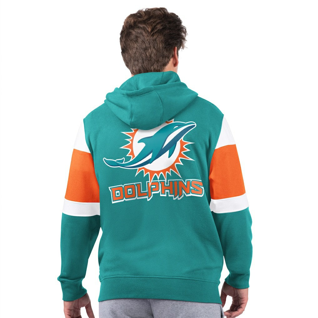 Miami Dolphins Starter Extreme Full-Zip Hoodie - Aqua on sale