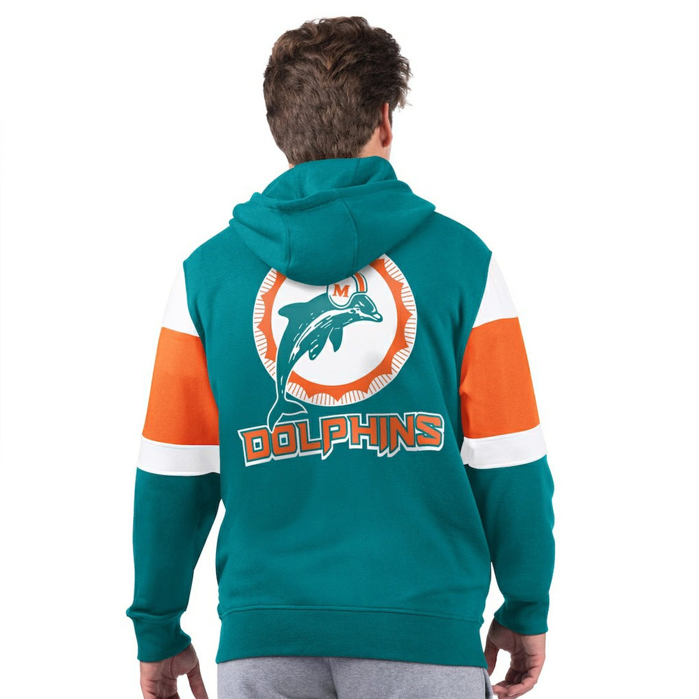 Miami Dolphins Starter Extreme Vintage Logo Full-Zip Hoodie - Aqua on sale
