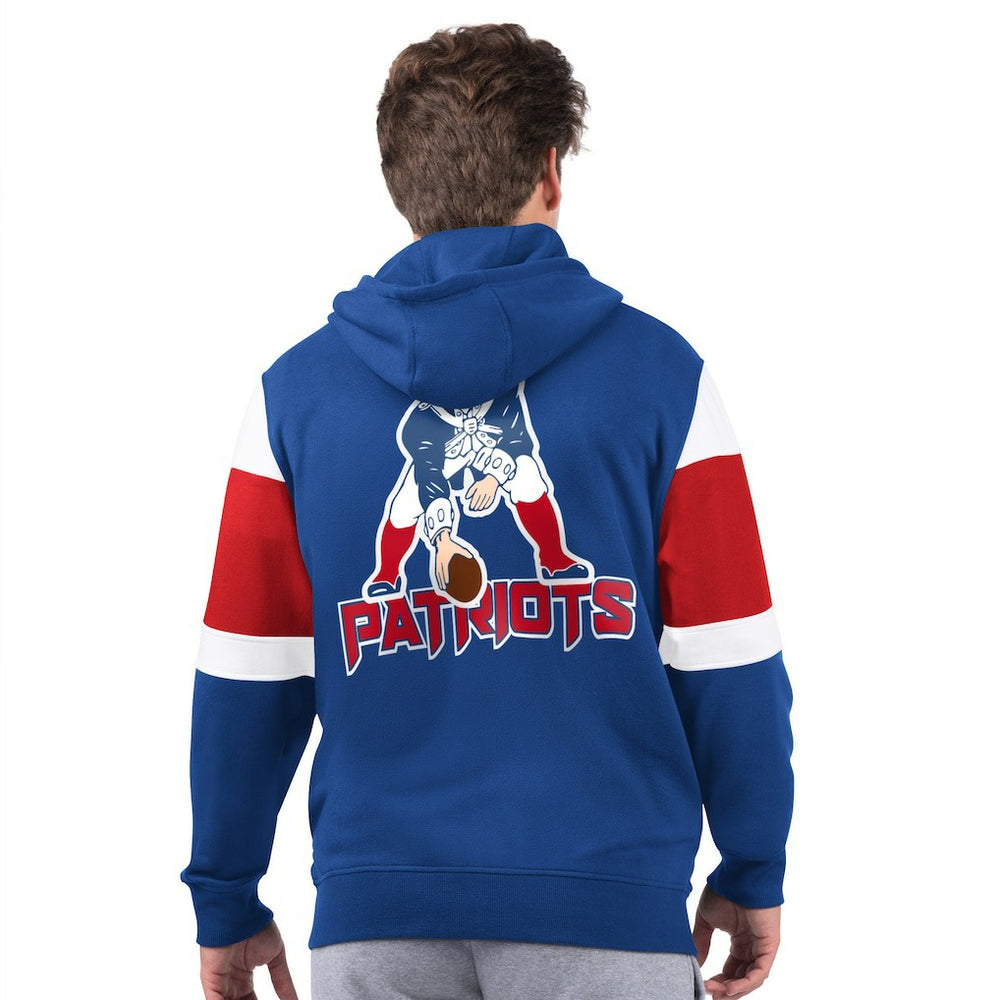 New England Patriots Starter Extreme Vintage Logo Full-Zip Hoodie - Navy on sale