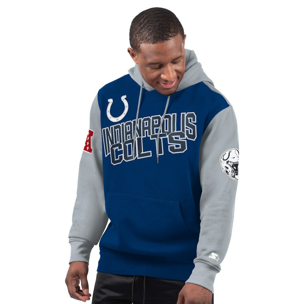 Indianapolis Colts Starter Extreme Pullover Hoodie - Royal discount