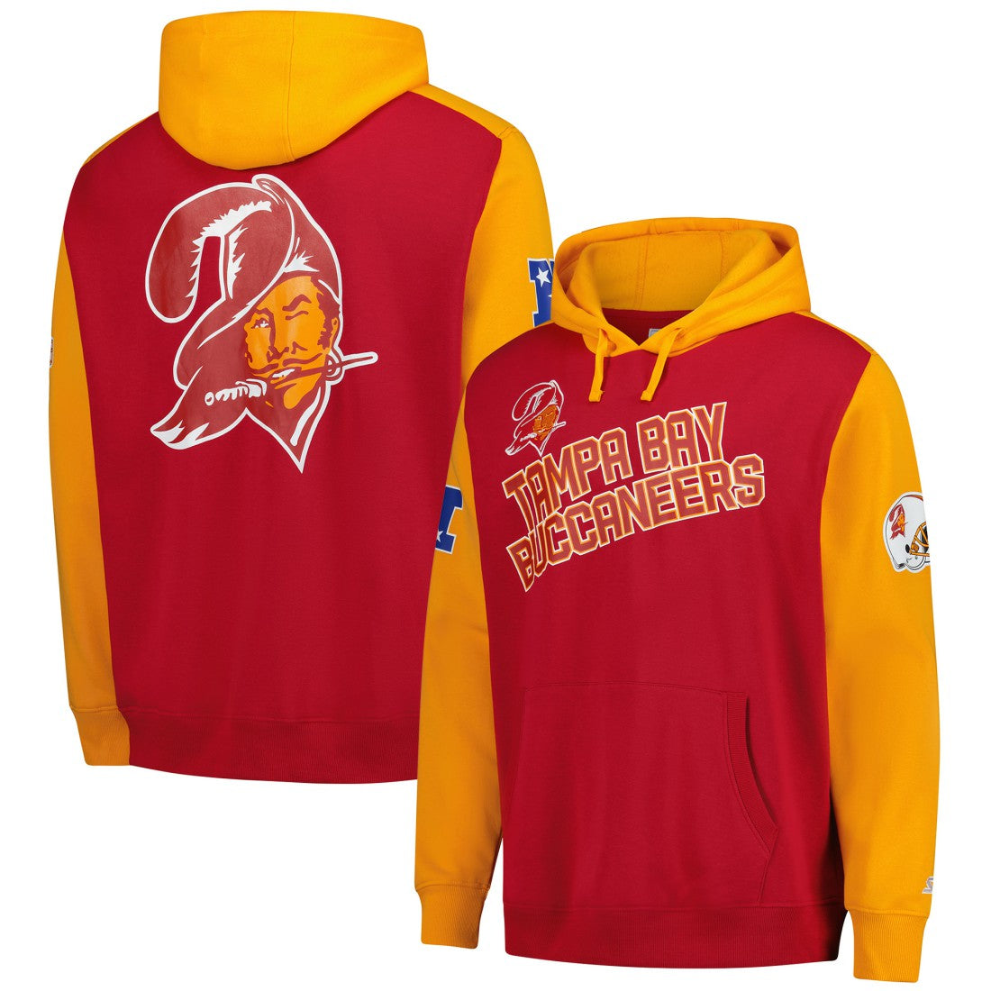 Tampa Bay Buccaneers Starter Extreme Vintage Logo Pullover Hoodie - Orange cheap