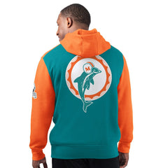 Miami Dolphins Starter Extreme Vintage Logo Pullover Hoodie - Aqua sale