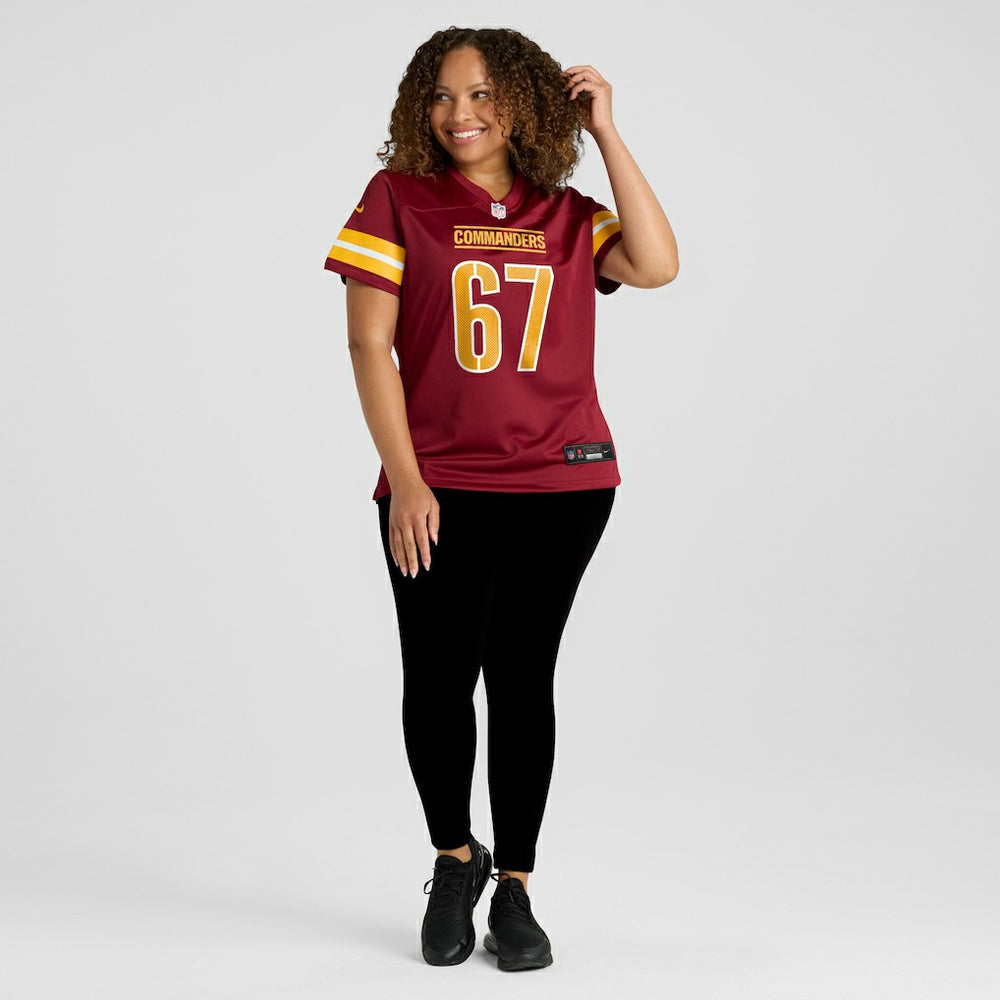 Nick Allegretti Washington Commanders Women's Game Jersey - Burgundy for sale