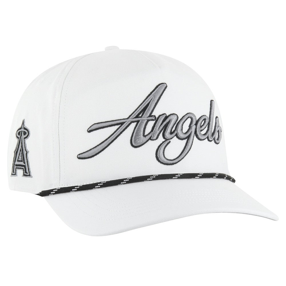 Los Angeles Angels Overhand Speckle Hitch Rope Adjustable Hat White