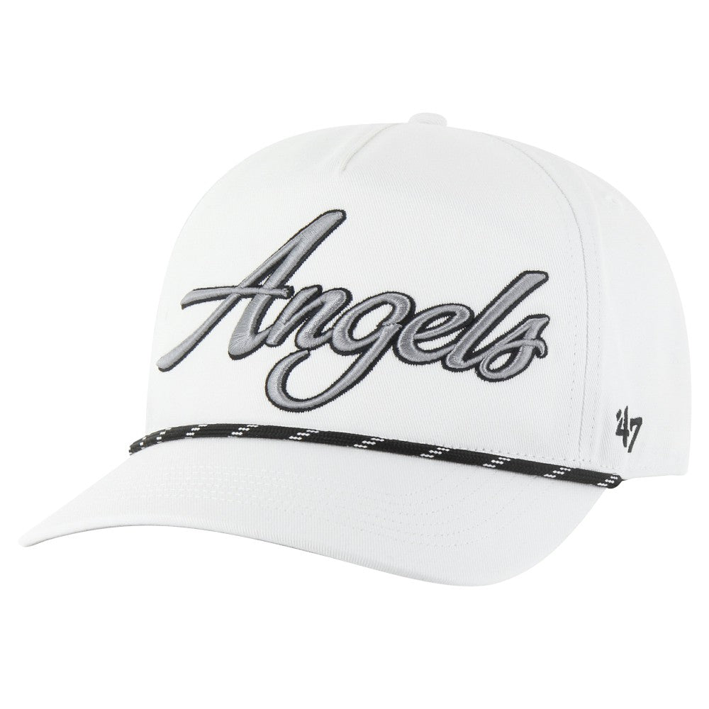 Los Angeles Angels Overhand Speckle Hitch Rope Adjustable Hat White