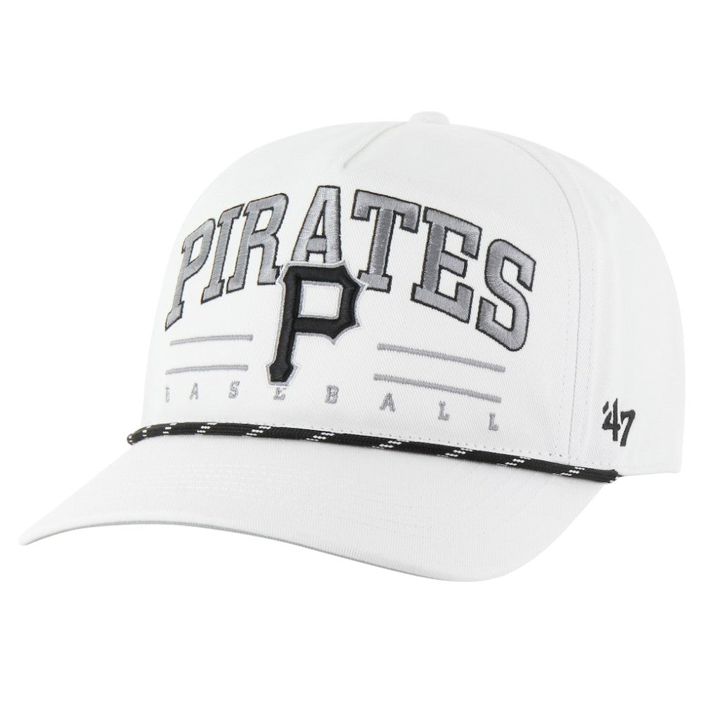 Pittsburgh Pirates Roscoe Speckle Hitch Adjustable Hat White