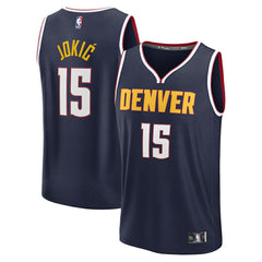Nikola Jokic Denver Nuggets Youth Fast Break Replica Player Jersey sale - Icon Editi- Navy sale